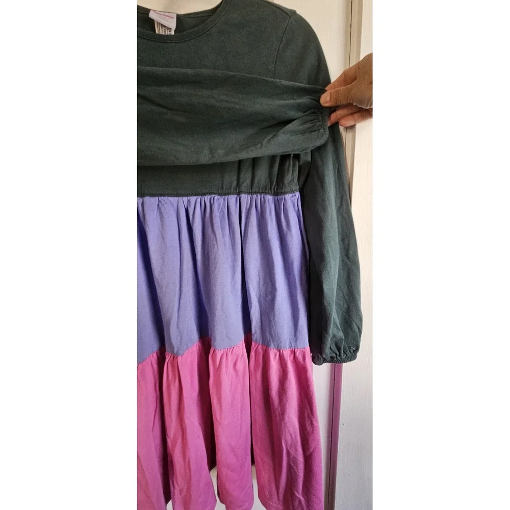 Hanna Andersson colorblack twirl‎ power dress Sz 10 ( 140cm)